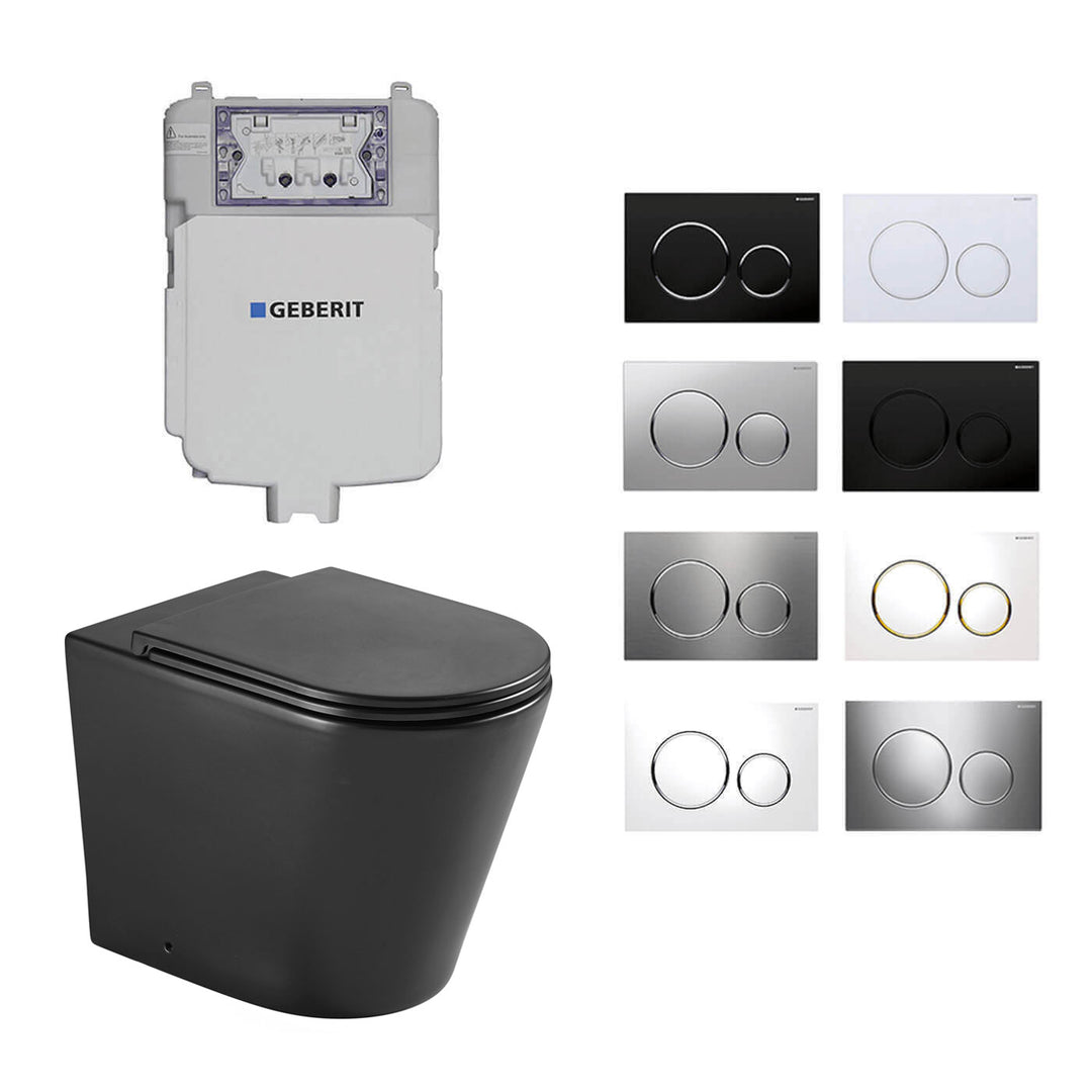 Zurich In Wall Rimless Tornado Toilet Geberit Sigma 20 Package
