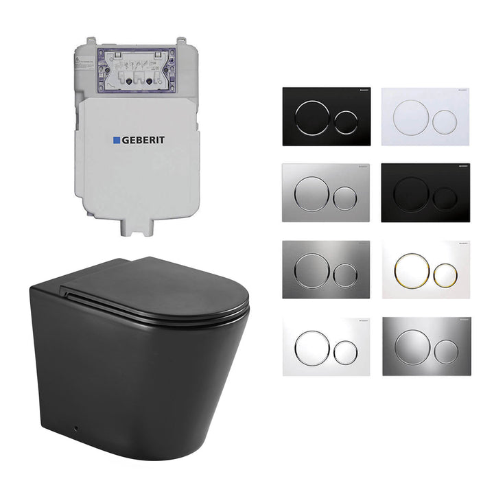 Zurich In Wall Rimless Tornado Toilet Geberit Sigma 20 Package