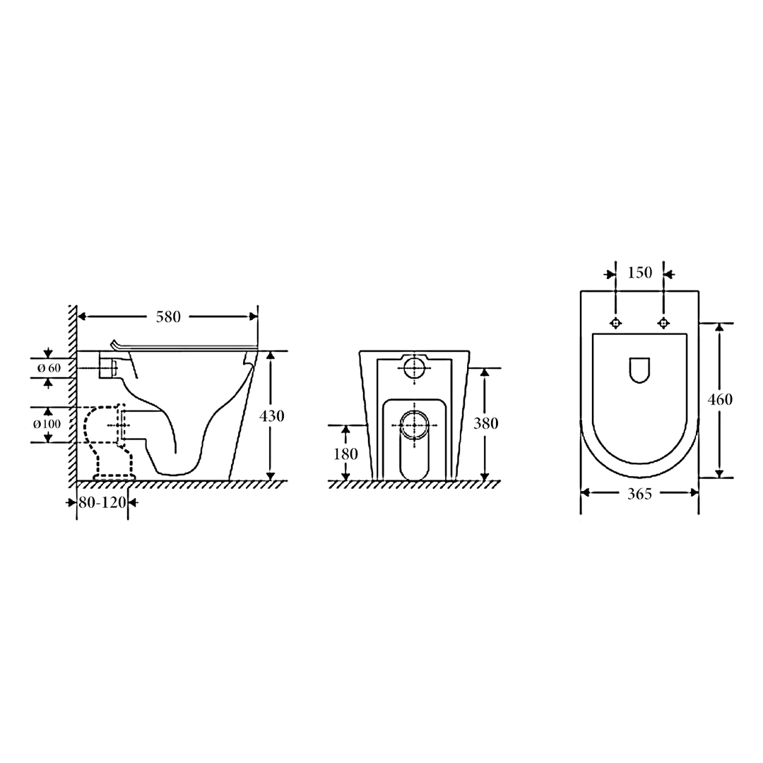Zurich In Wall Rimless Tornado Toilet Geberit Sigma 20 Package