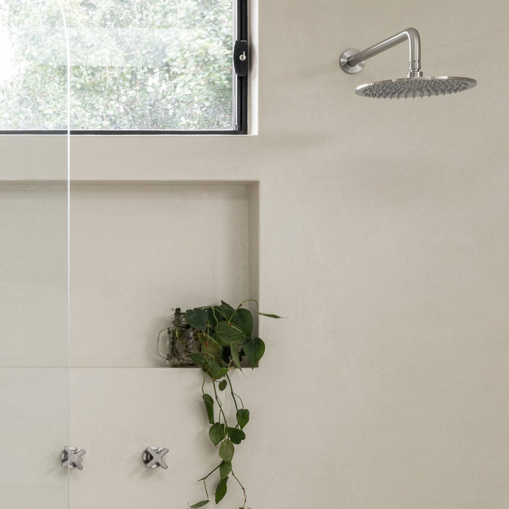 Abi Round Shower Arm and Head Set 400mm