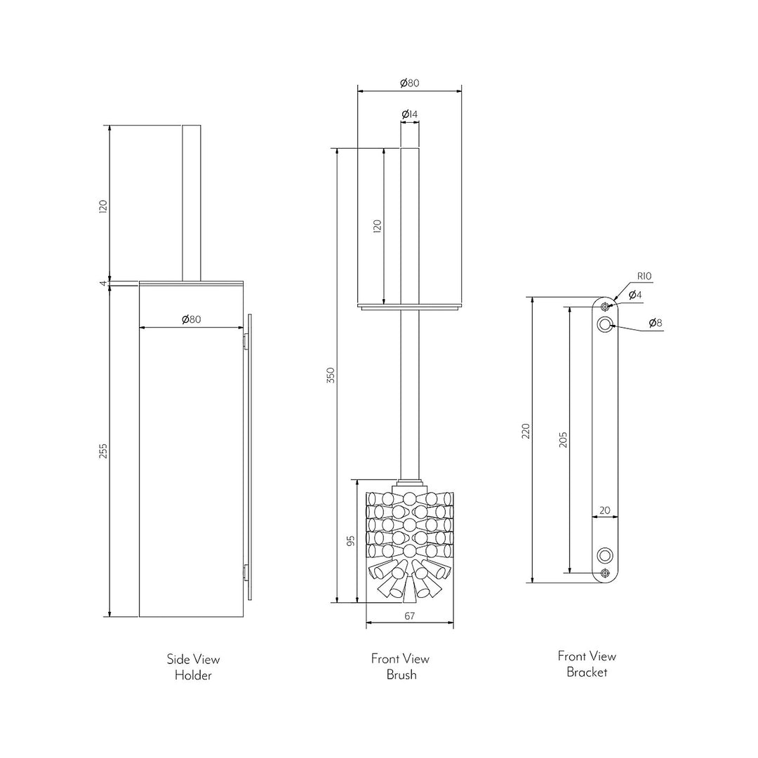 ABI Toilet Brush & Holder Kit