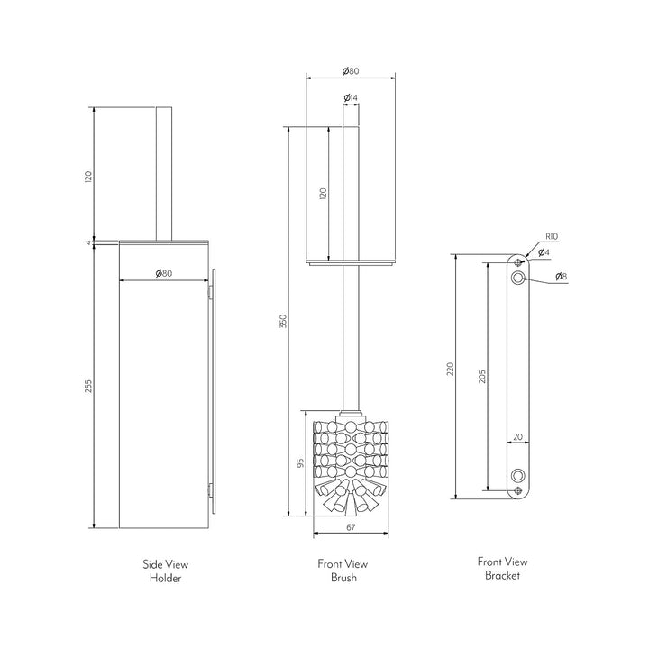 ABI Toilet Brush & Holder Kit