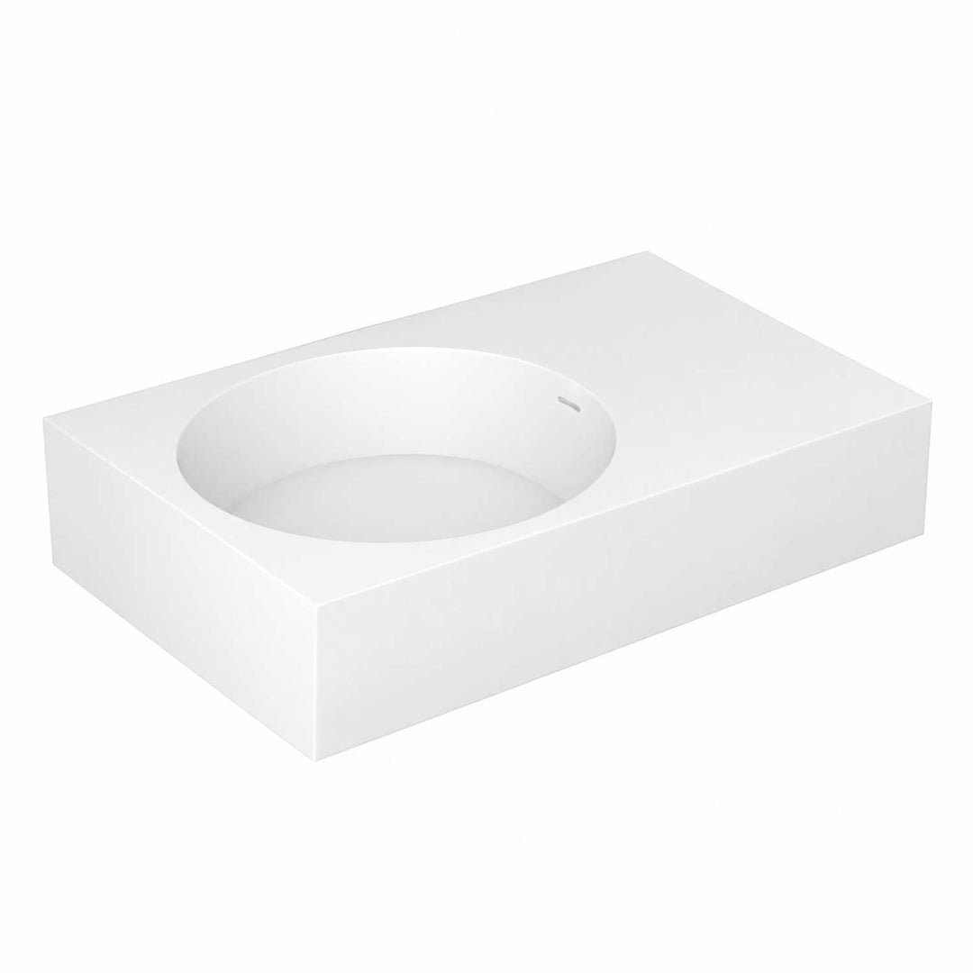 Coco Solid Surface Wall Hung Basin 695mm