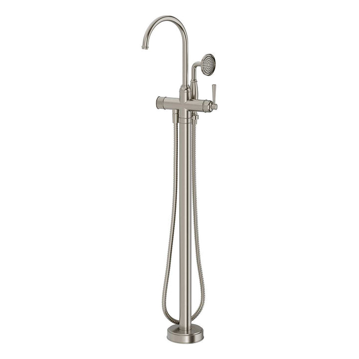 Cromford Floor Mounted Bath Mixer with Hand Shower