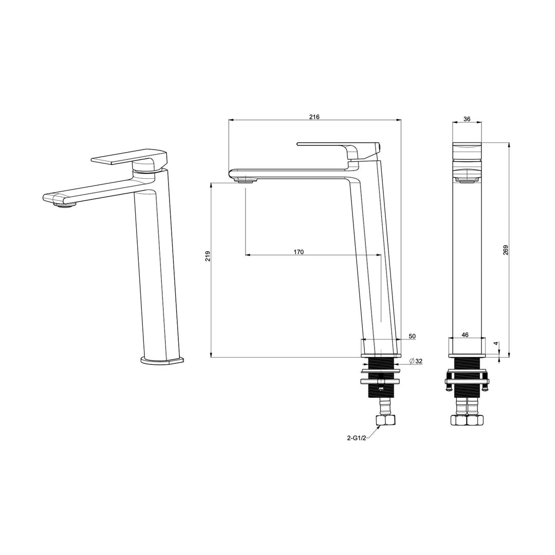 Delta Tower Tall Basin Mixer