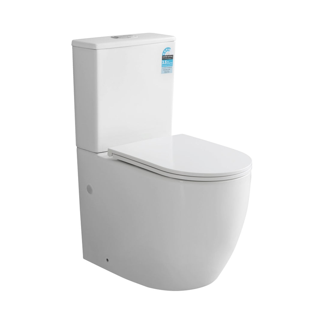 Dune Egg Shape Tornado Rimless Toilet Suite