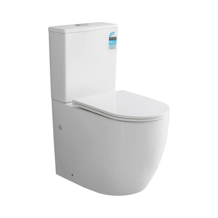 Dune Egg Shape Tornado Rimless Toilet Suite