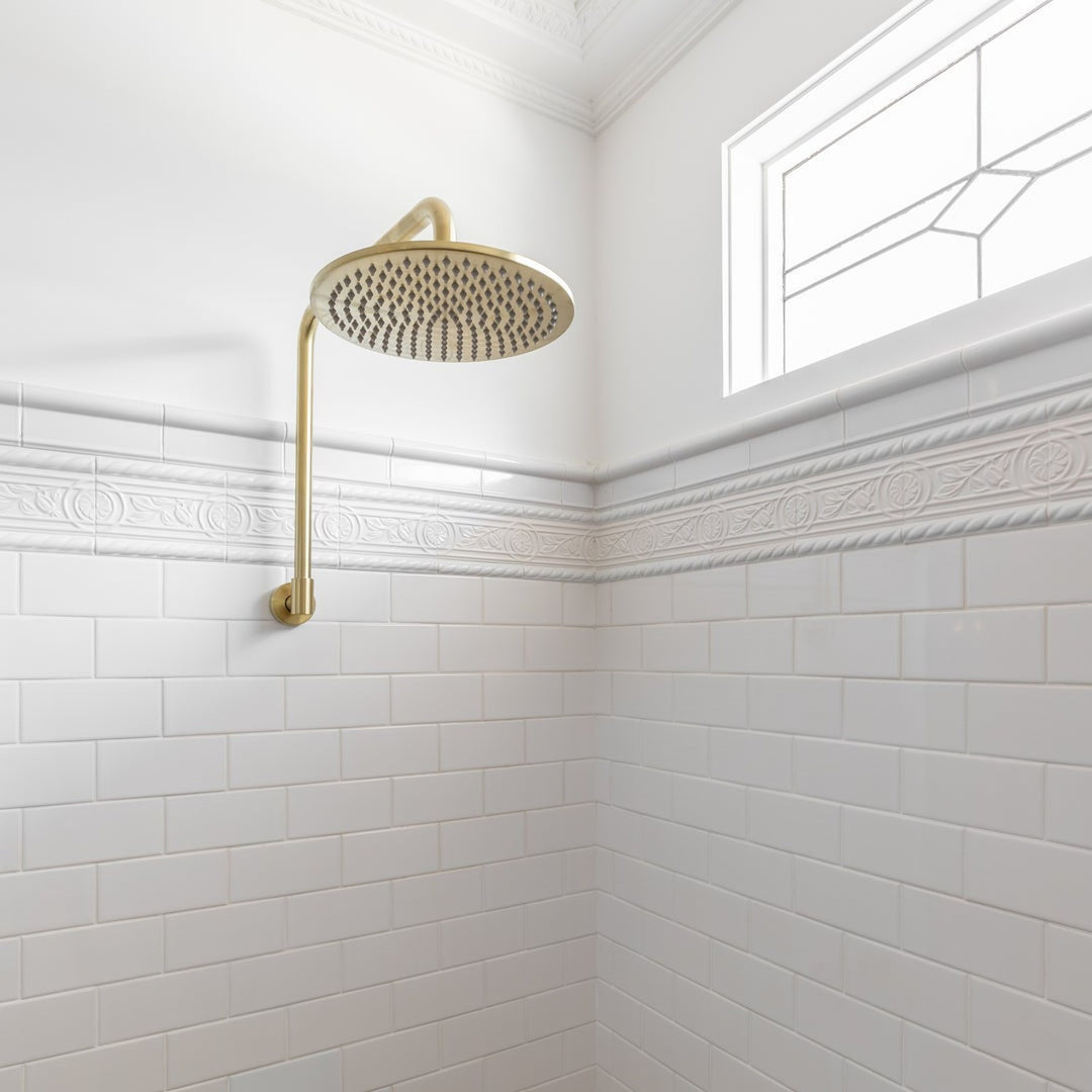 Eden Gooseneck Shower Arm with Head Set