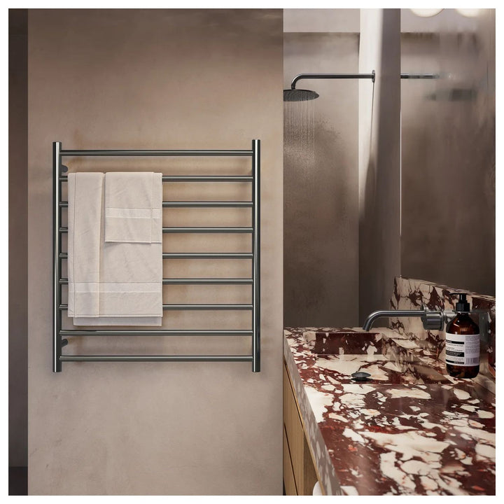 Elysian 9-Bar Heated Towel Rack 800x900mm