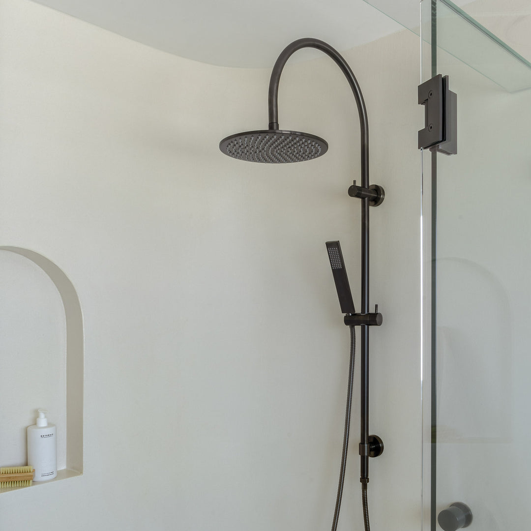 Elysian Gooseneck Shower Rail Set