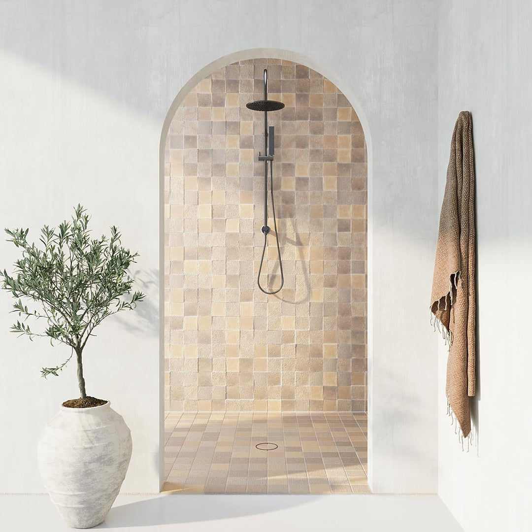 Elysian Gooseneck Shower Rail Set