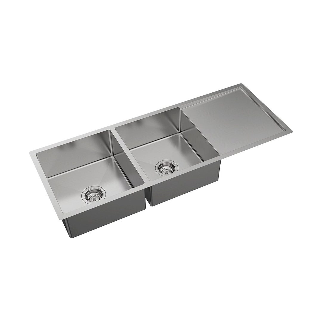 Hana Double Bowl Sink with Drainer 1180x450mm