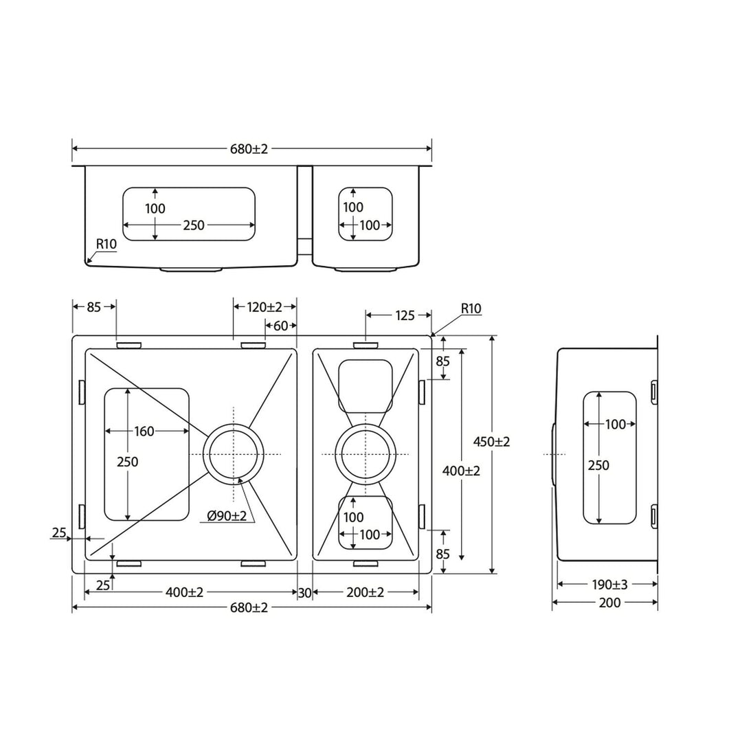 Hana Double Bowl Sink
