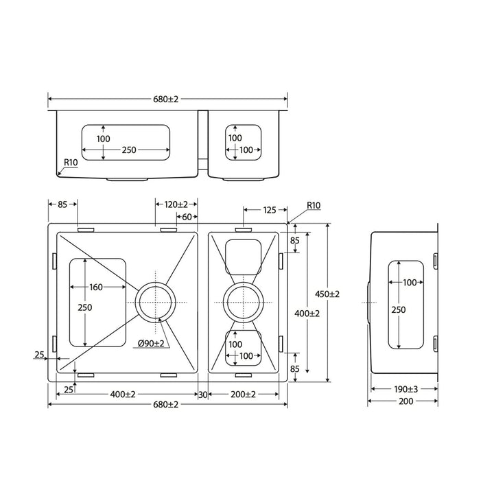 Hana Double Bowl Sink