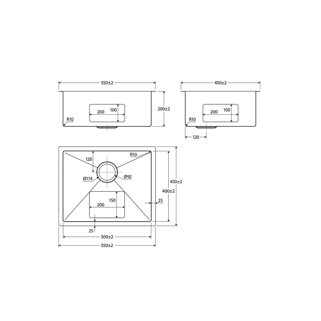 Hana Anti-Scratch Single Bowl Sink