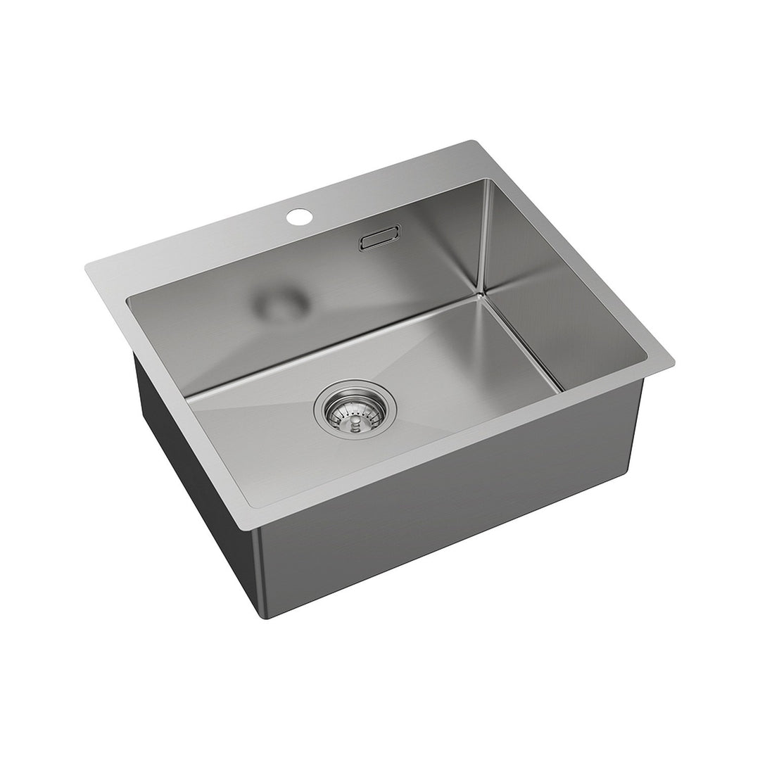 Hana Single Bowl Sink with Overflow 1 Tap Hole
