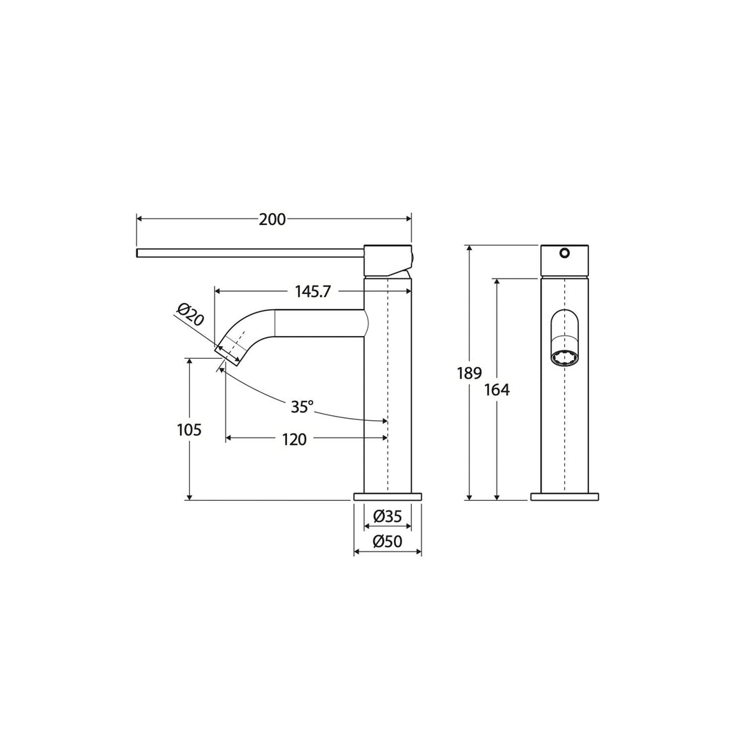 Kaya Care Short Basin Mixer