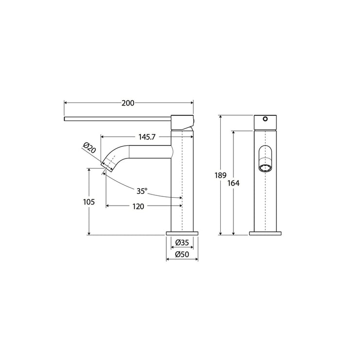 Kaya Care Short Basin Mixer