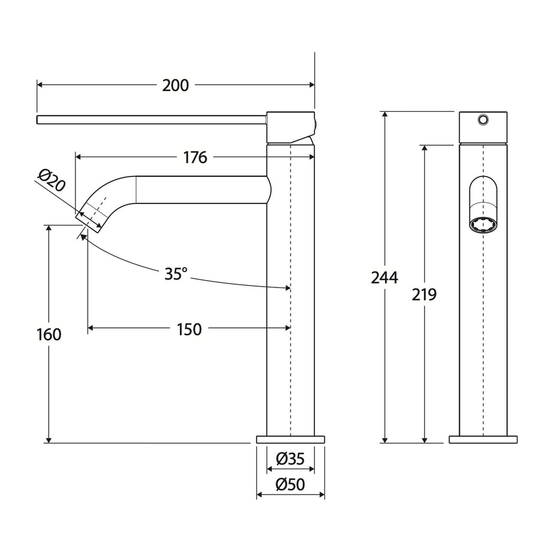 Kaya Care Mid Rise Basin Mixer