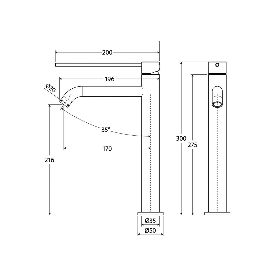 Kaya Care Tall Basin Mixer