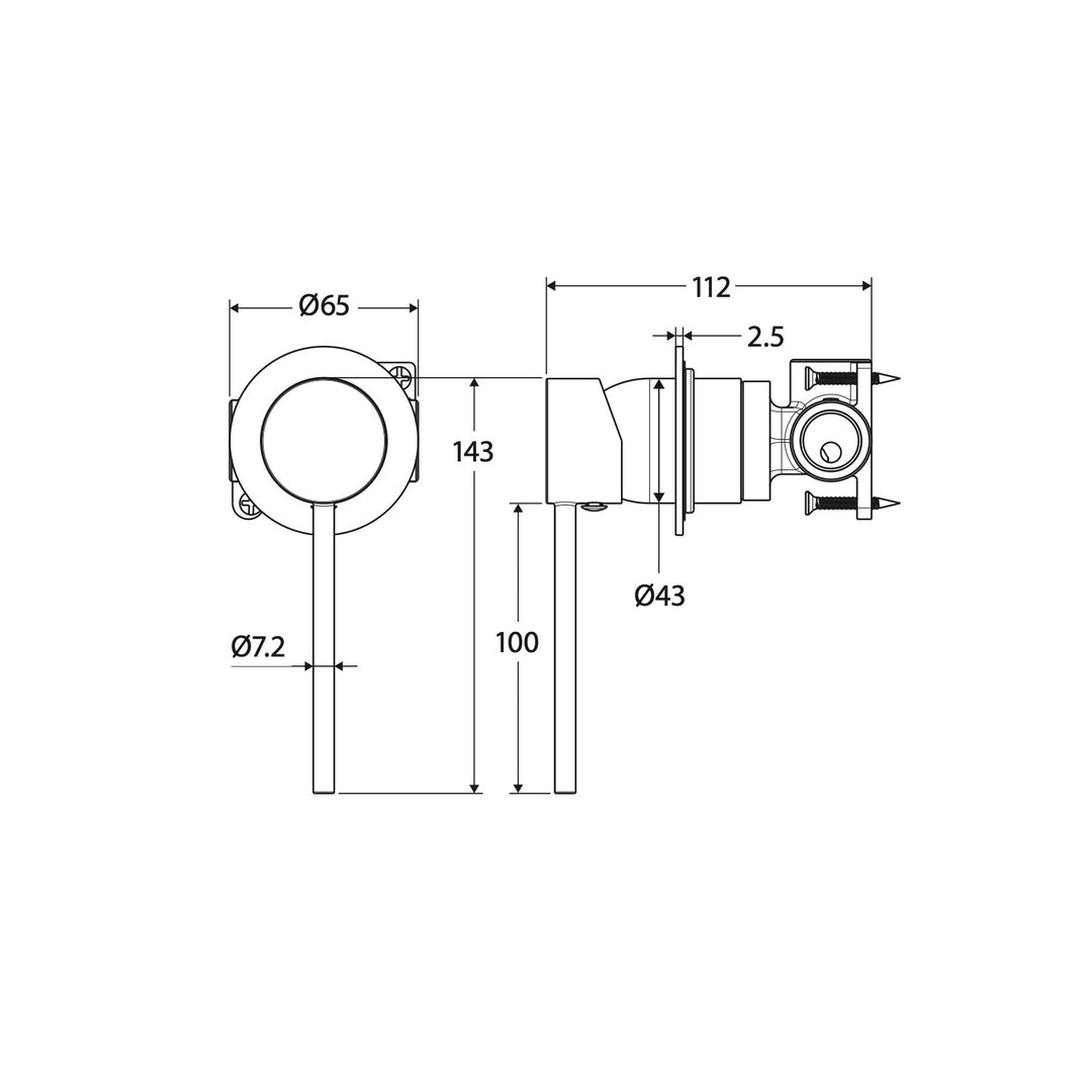 Kaya Care Wall Mixer