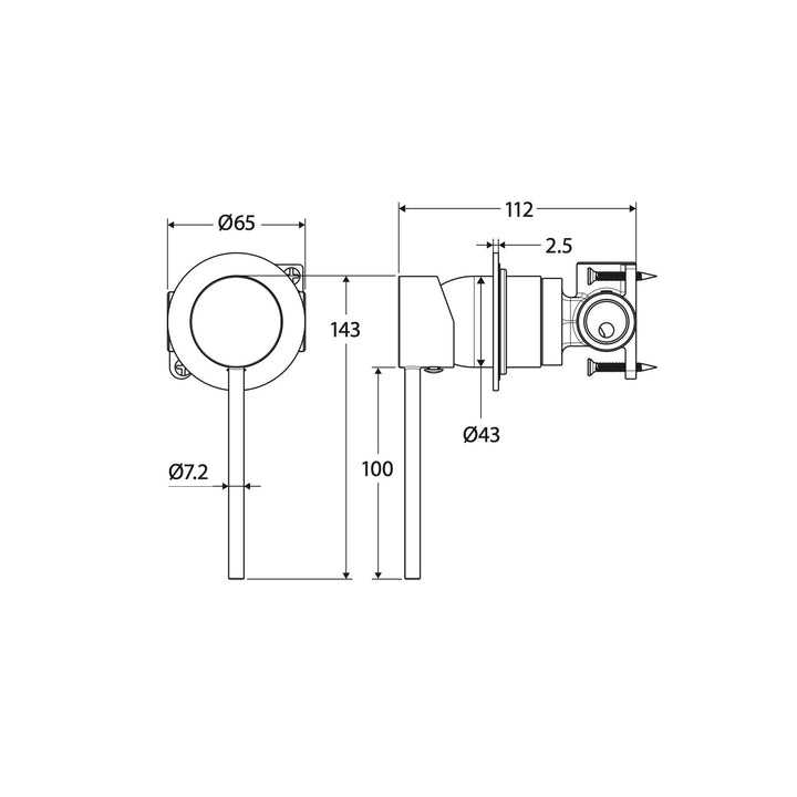 Kaya Care Wall Mixer