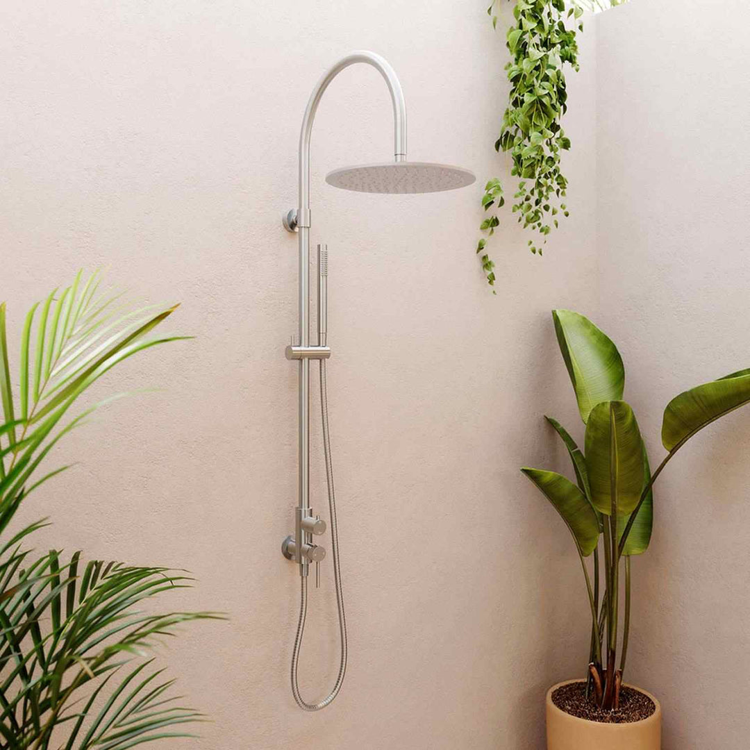 Kaya Wall Mounted Outdoor Twin Shower