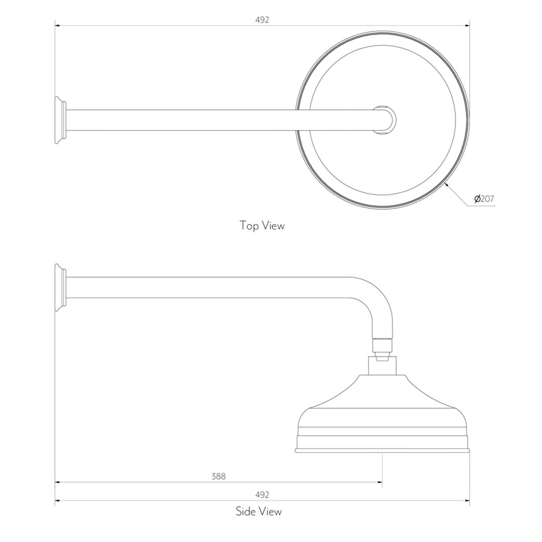 Kingsley Shower Head & Arm Set