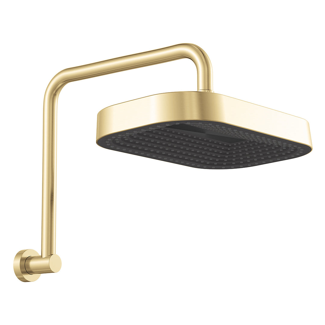 Kuro Gooseneck Soft Square Shower Arm Set