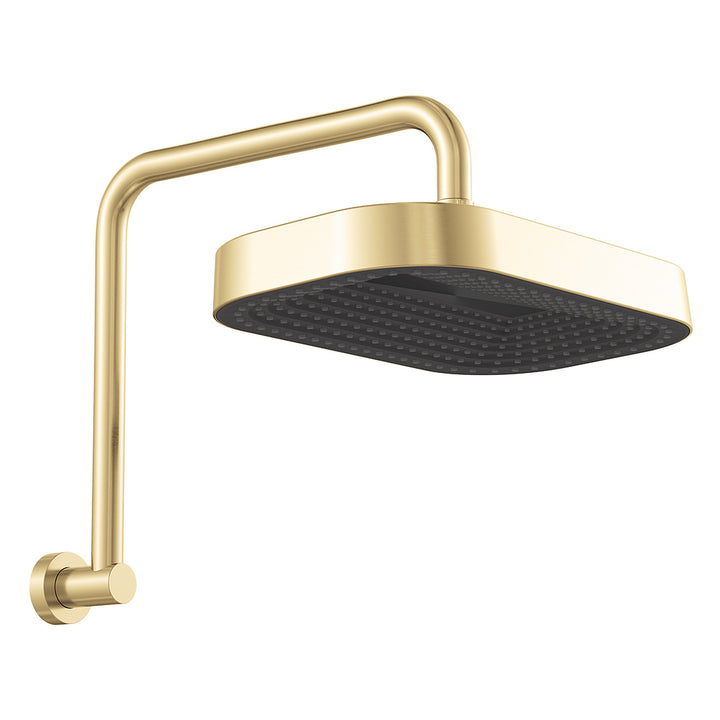 Kuro Gooseneck Soft Square Shower Arm Set