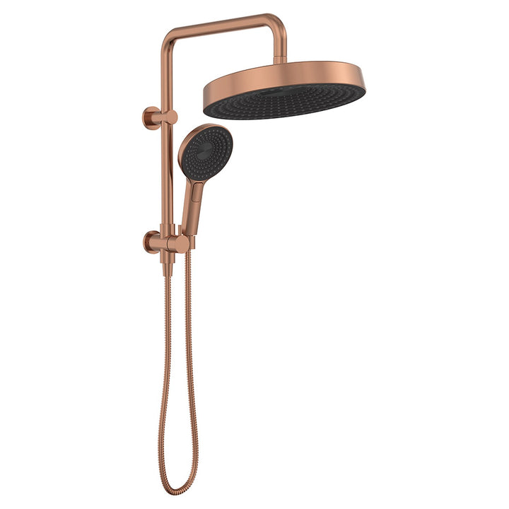 Kuro Round Mini Twin Shower Set