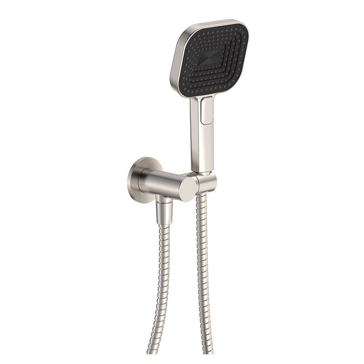 Kuro Soft Square Shower Handset Round Plate