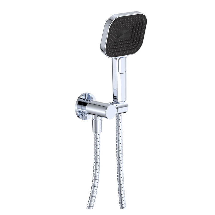 Kuro Soft Square Shower Handset Round Plate