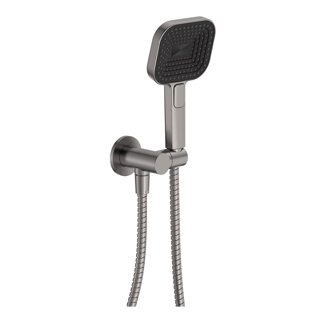 Kuro Soft Square Shower Handset Round Plate