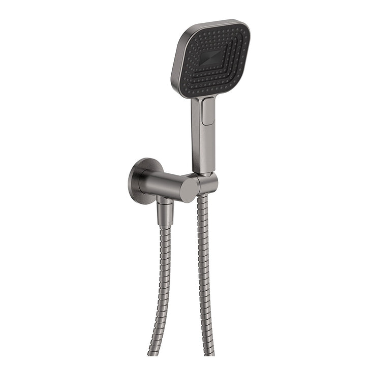 Kuro Soft Square Shower Handset Round Plate