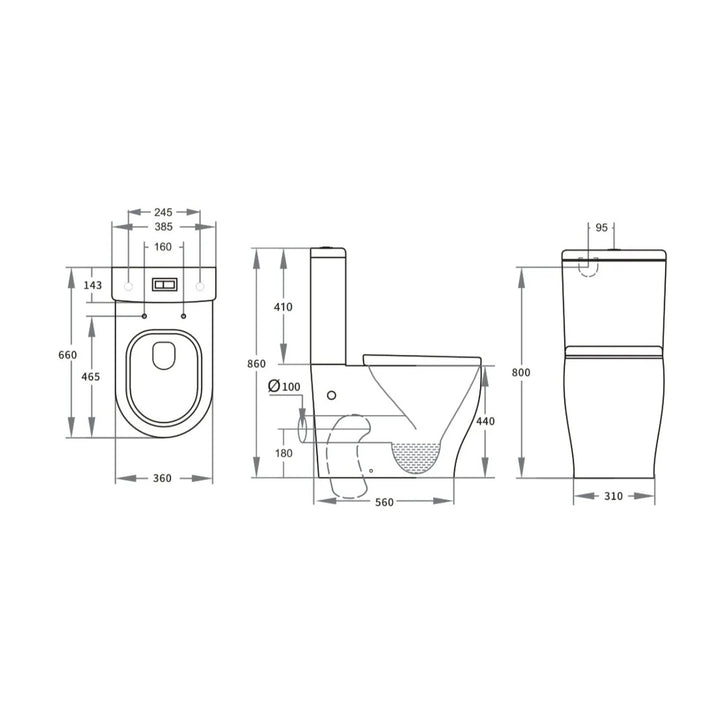 Lumia Extra High Back to Wall Toilet Suite