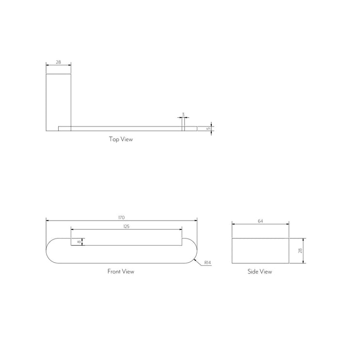 Milani Toilet Roll Holder 170mm