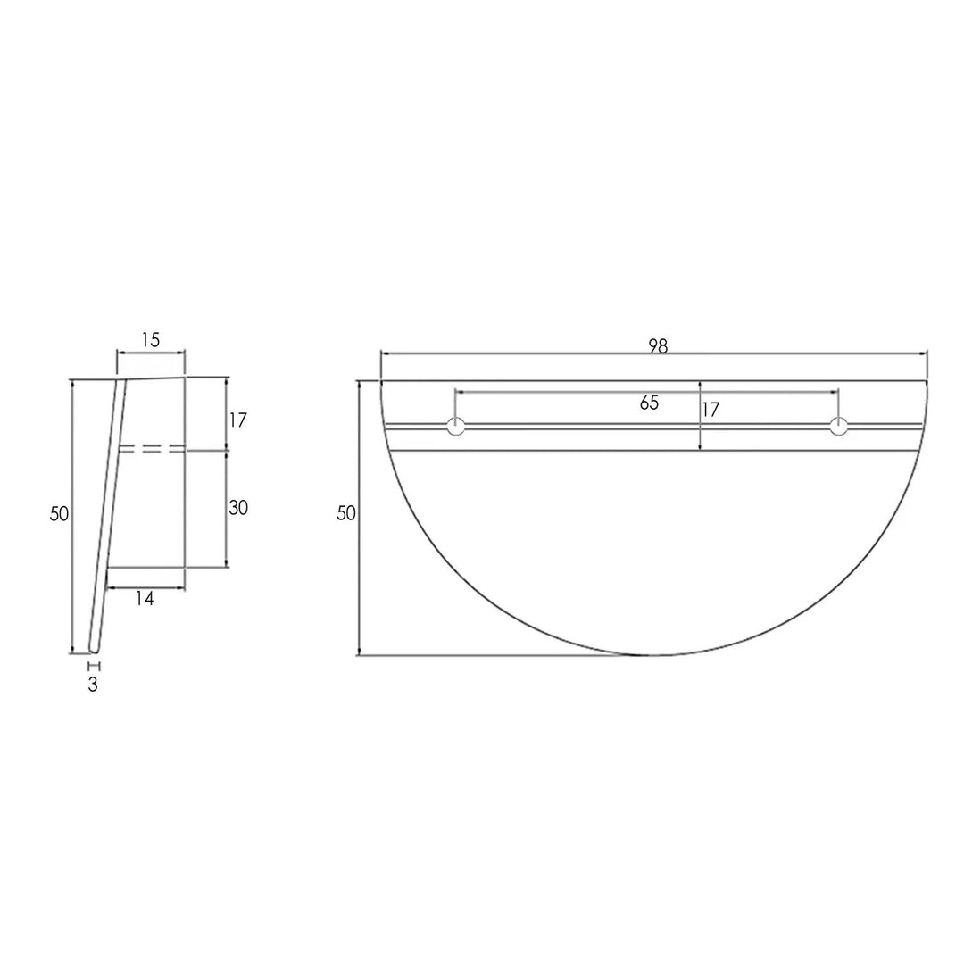 Moonlight Cabinet Handle 98mm
