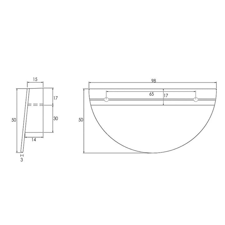 Moonlight Cabinet Handle 98mm
