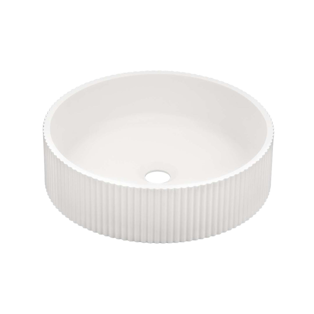 Namika Fluted Solid Surface Basin 400mm
