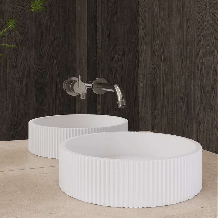 Namika Fluted Solid Surface Basin 400mm