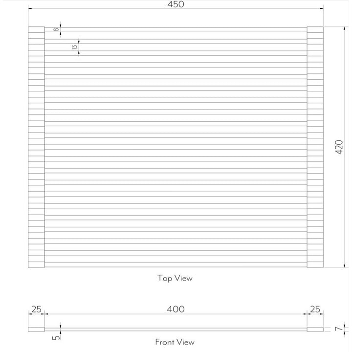 Penelope Stainless Steel Sink Drainer Drying Rack