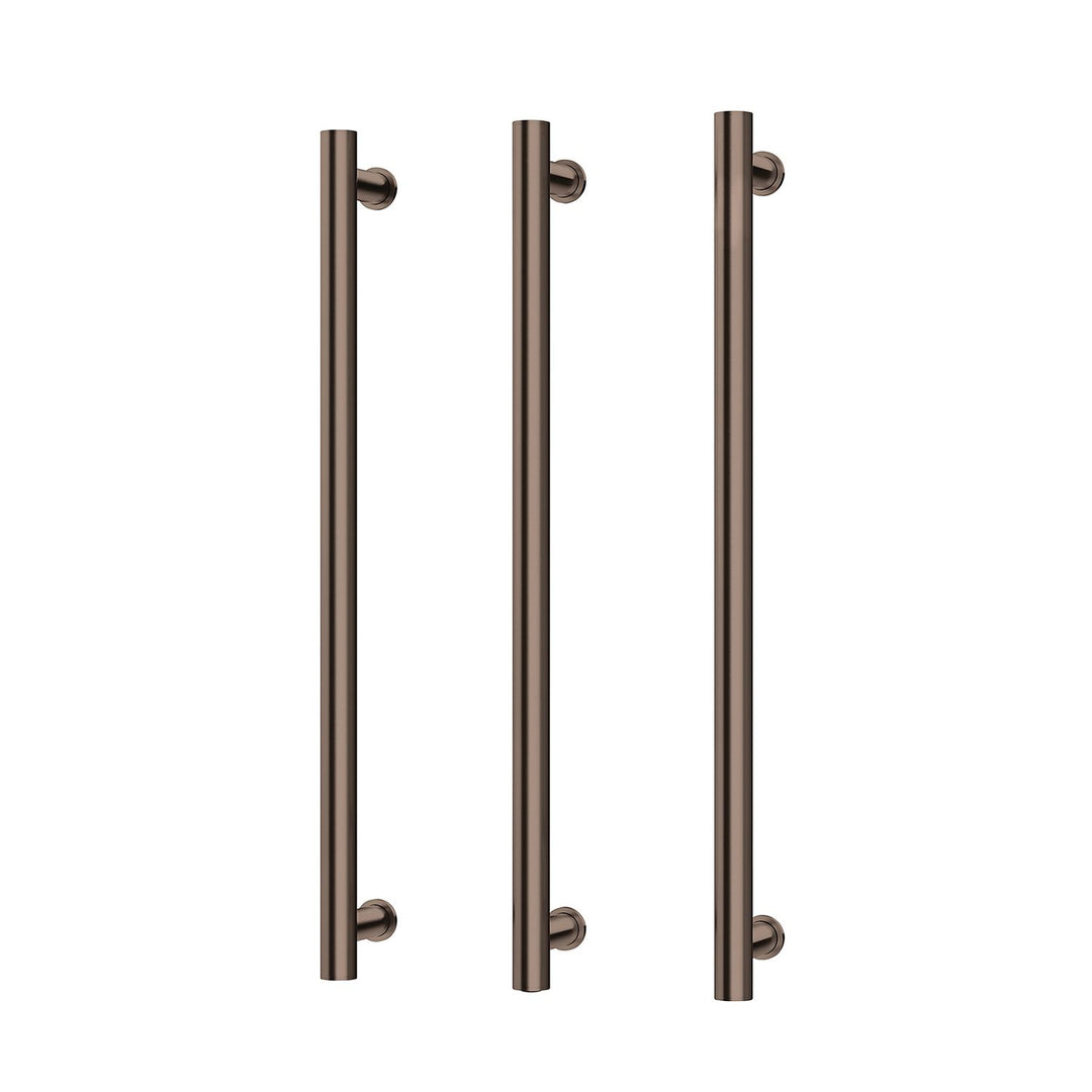 Phoenix Vertical Heated Towel Rail Triple Pack