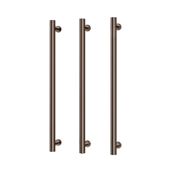 Phoenix Vertical Heated Towel Rail Triple Pack