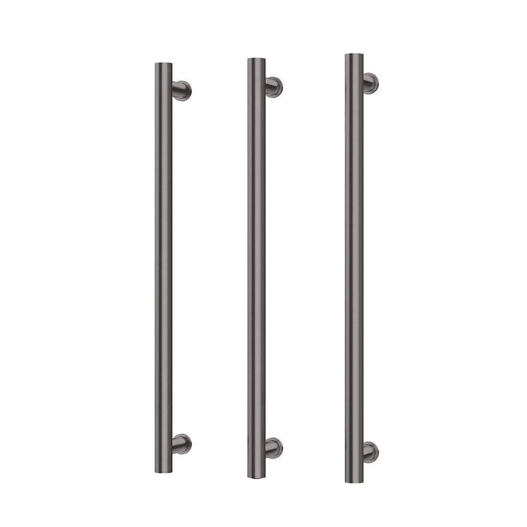 Phoenix Vertical Heated Towel Rail Triple Pack