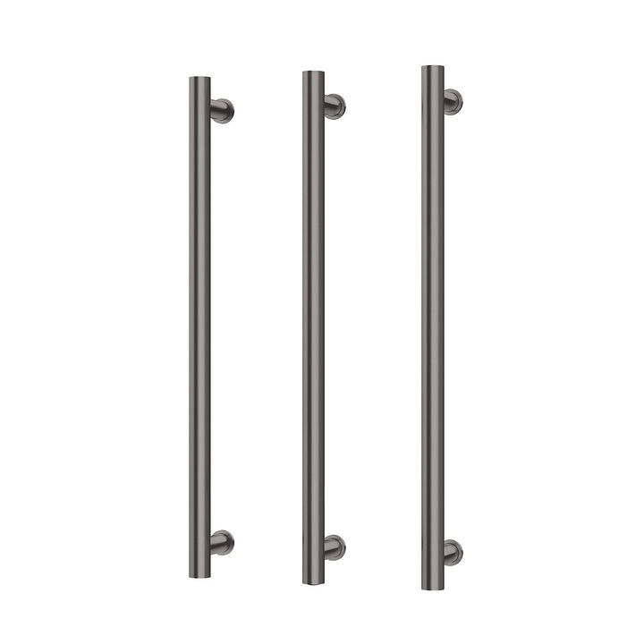 Phoenix Vertical Heated Towel Rail Triple Pack