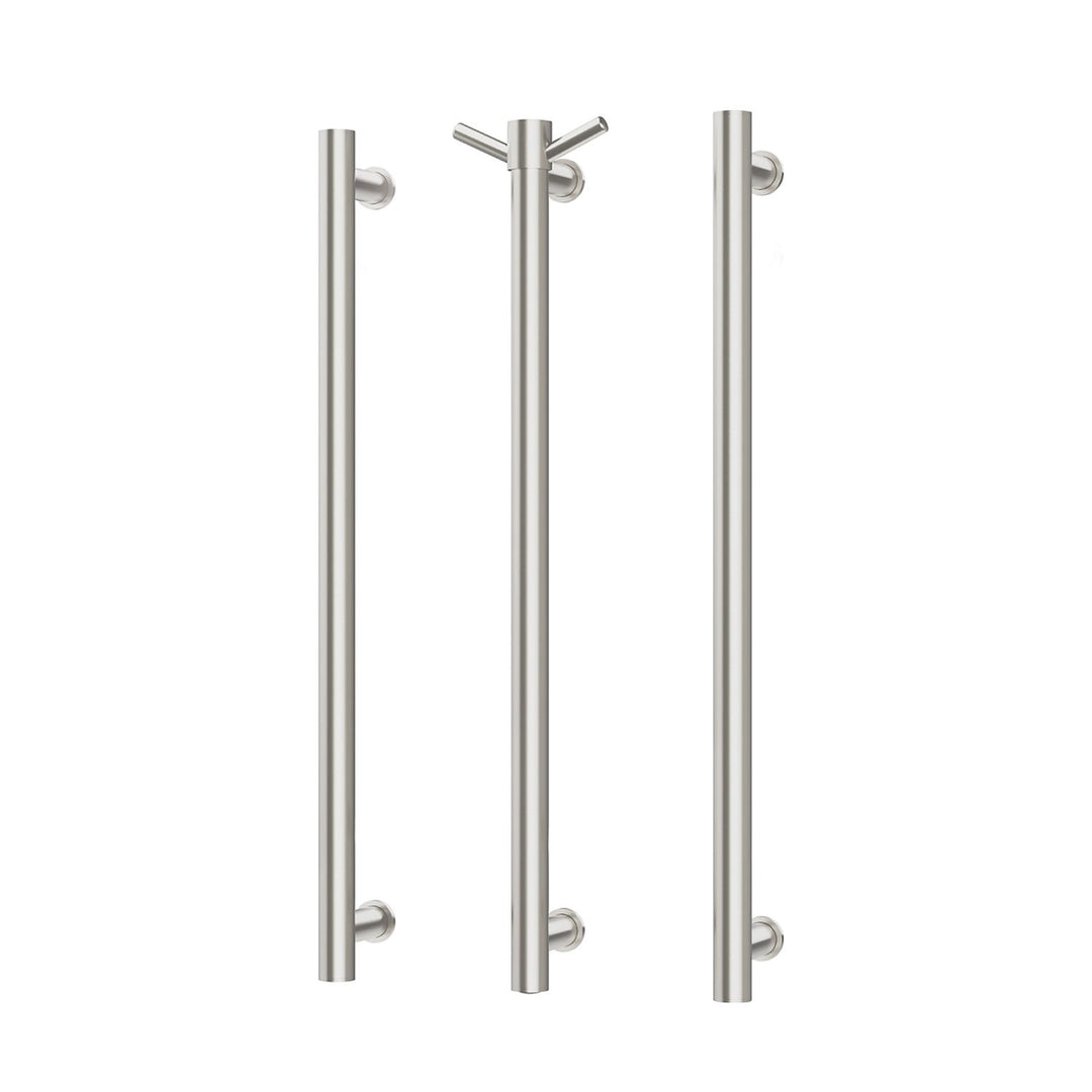 Phoenix Vertical Heated Towel Rail Triple Pack