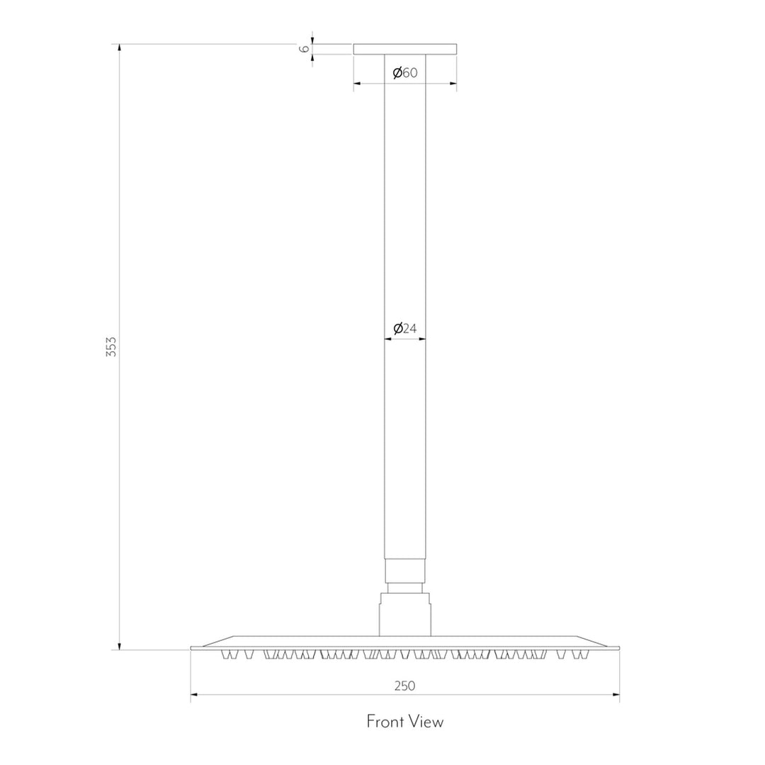 Sola Round Shower Head 300mm