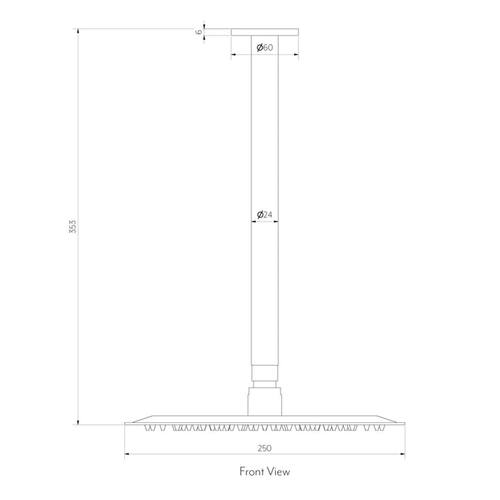 Sola Round Shower Head 300mm