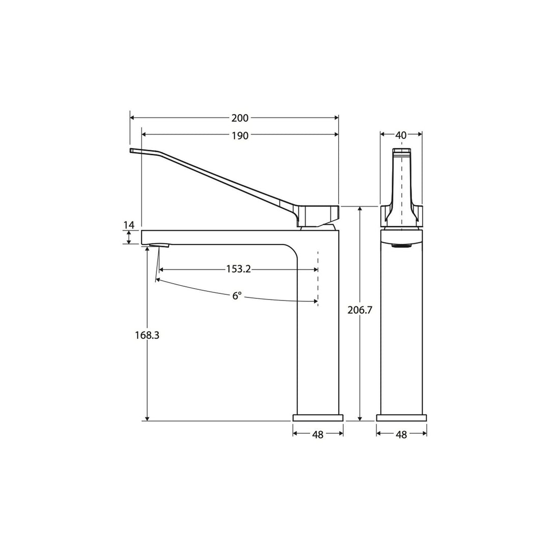 Tono Care Mid Rise Basin Mixer